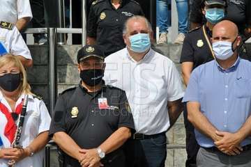 Homenaje a Jesús García Aller, comisario-jefe de la Policía Nacional de Telde (Foto Francisco Javier Santana)